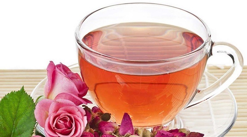 Розовый чай