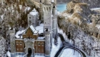 Замок Нойшванштайн зимой