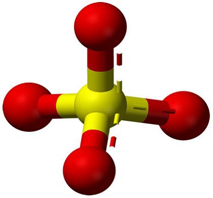 Молекула медного купороса