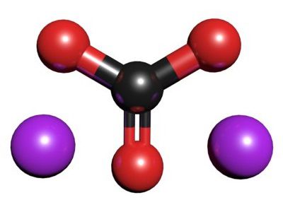 Молекула карбоната натрия