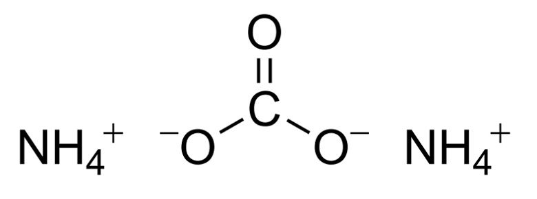 Структурная формула карбоната аммония