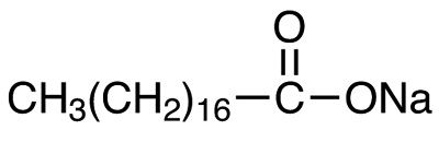 Структурная формула стеарата натрия