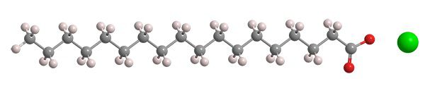 Молекула стеарата натрия