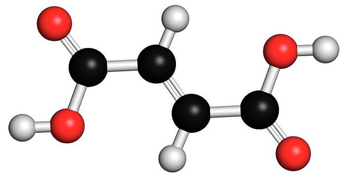 Молекула фумаровой кислоты
