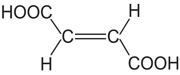 Структурная формула фумаровой кислоты