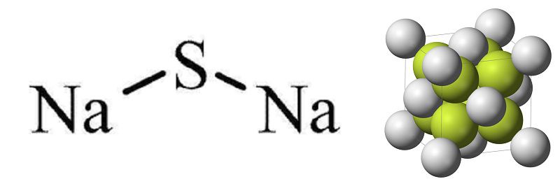 Структурная формула сульфида натрия