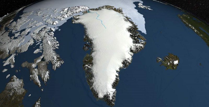 Гренландия из космоса