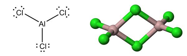 Молекула хлорида алюминия